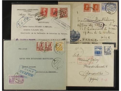 ✉ ESPAÑA GUERRA CIVIL. CRUZADA CONTRA EL FRÍO. Conjunto de 3