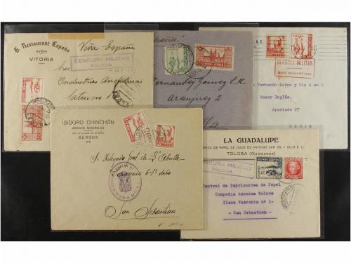 ✉ ESPAÑA GUERRA CIVIL. CRUZADA CONTRA EL FRÍO. Conjunto de 3