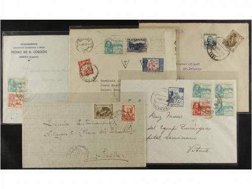 ✉ ESPAÑA GUERRA CIVIL. CRUZADA CONTRA EL FRÍO. Conjunto de 3