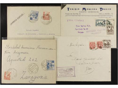 ✉ ESPAÑA GUERRA CIVIL. CRUZADA CONTRA EL FRÍO. Conjunto de 3