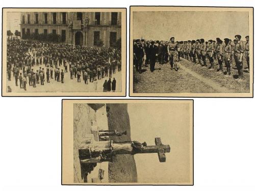 ✉ ESPAÑA GUERRA CIVIL. CARLISTAS y REQUETES. Serie de 8 tarj