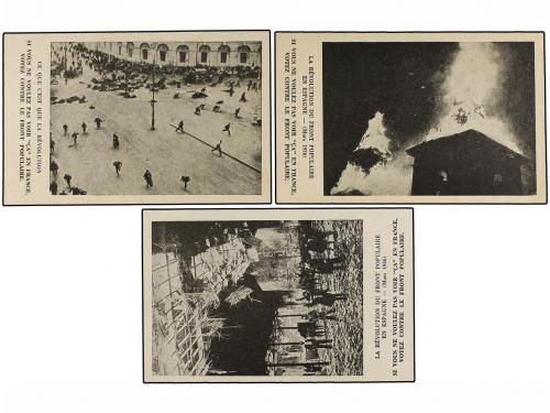 ✉ ESPAÑA GUERRA CIVIL. Serie de ocho tarjetas postales ANTIC