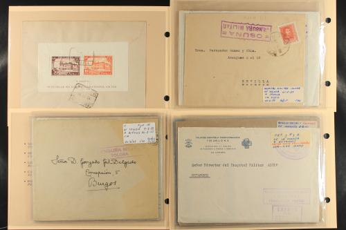 * ✉ Δ LOTES y COLECCIONES. 1937. GUERRA CIVIL. Conjunto de s