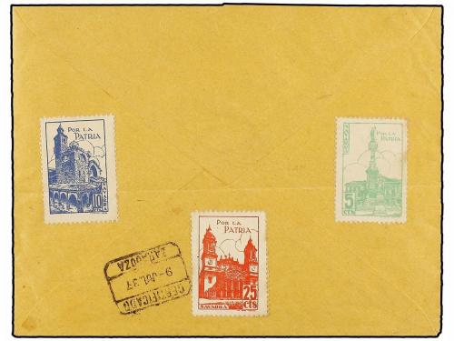 ✉ ESPAÑA E. LOCALES PATRIOTICAS: PAMPLONA. Ed. 1/5heb + 1/5.