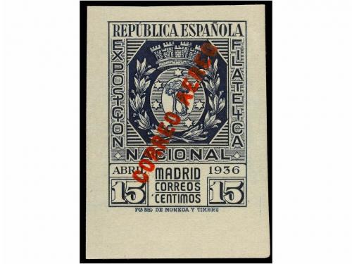 ** ESPAÑA. Ed. 727/28, 729/30. SERIE COMPLETA de correo y aé