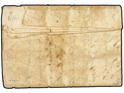 ✉ ESPAÑA: PREFILATELIA. 1714 (9 Julio). "Au Camp devant Barc