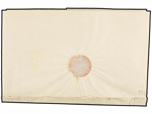 ✉ URUGUAY. 1840. MONTEVIDEO a CARTAGENA (España). Marca BUEN