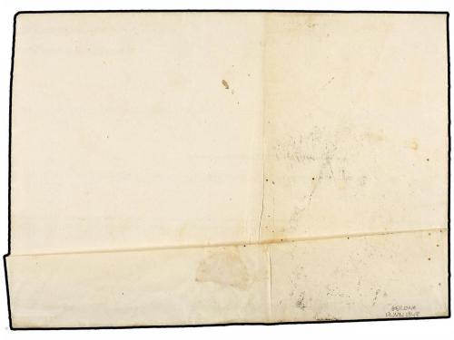 ✉ ESPAÑA: PREFILATELIA. 1848. GERONA a LA BISBAL. Fechador d