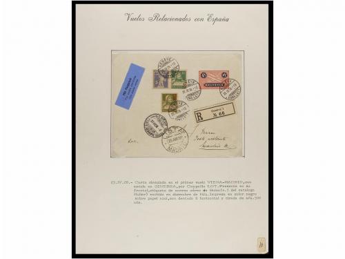 ✉ ESPAÑA. CORREO AÉREO. VUELOS RELACIONADOS CON ESPAÑA. Cole