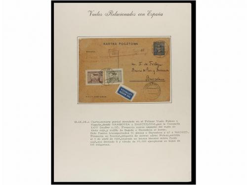 ✉ ESPAÑA. CORREO AÉREO. VUELOS RELACIONADOS CON ESPAÑA. Cole