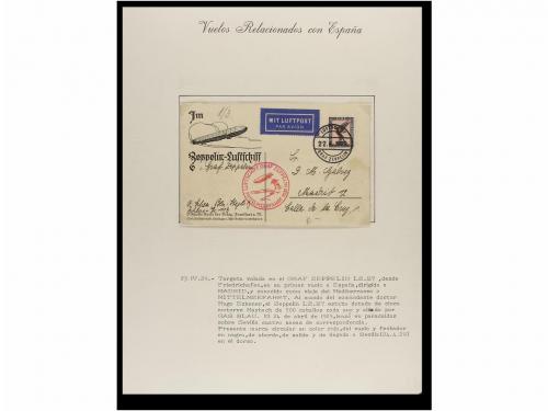✉ ESPAÑA. CORREO AÉREO. VUELOS RELACIONADOS CON ESPAÑA. Cole