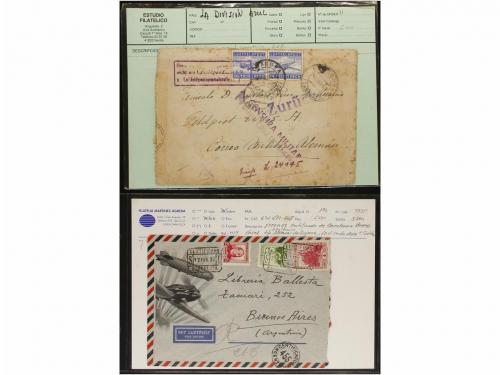 ✉ ESPAÑA. CORREO AÉREO. VUELOS RELACIONADOS CON ESPAÑA. Cole