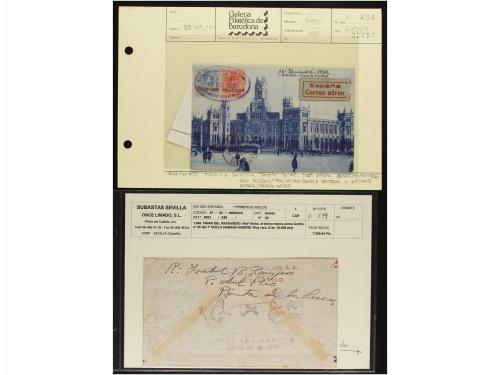 ✉ ESPAÑA. CORREO AÉREO. VUELOS RELACIONADOS CON ESPAÑA. Cole