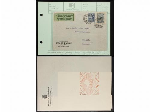 ✉ ESPAÑA. CORREO AÉREO. VUELOS RELACIONADOS CON ESPAÑA. Cole