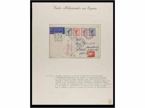 ✉ ESPAÑA. CORREO AÉREO. VUELOS RELACIONADOS CON ESPAÑA. Cole