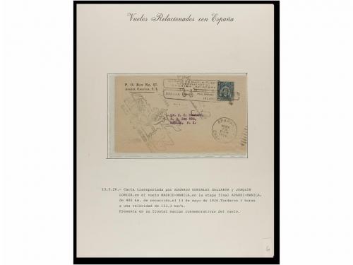 ✉ ESPAÑA. CORREO AÉREO. VUELOS RELACIONADOS CON ESPAÑA. Cole