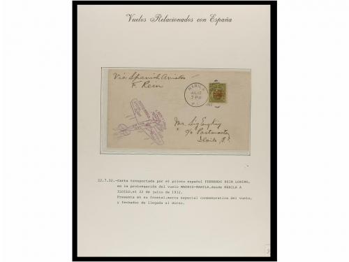 ✉ ESPAÑA. CORREO AÉREO. VUELOS RELACIONADOS CON ESPAÑA. Cole