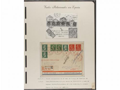 ✉ ESPAÑA. CORREO AÉREO. VUELOS RELACIONADOS CON ESPAÑA. Cole