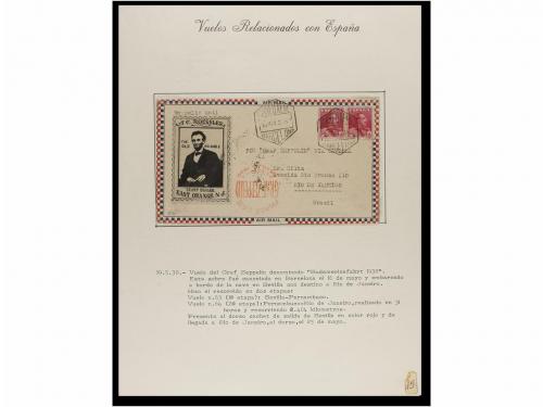 ✉ ESPAÑA. CORREO AÉREO. VUELOS RELACIONADOS CON ESPAÑA. Cole