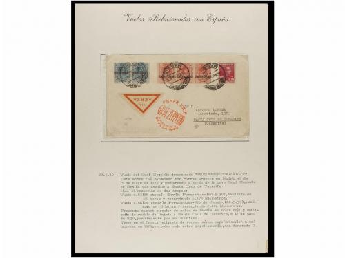 ✉ ESPAÑA. CORREO AÉREO. VUELOS RELACIONADOS CON ESPAÑA. Cole