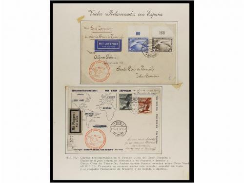 ✉ ESPAÑA. CORREO AÉREO. VUELOS RELACIONADOS CON ESPAÑA. Cole
