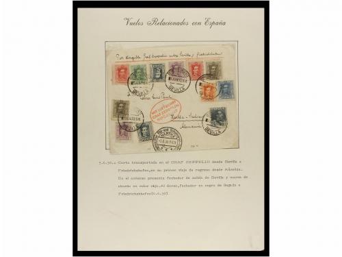 ✉ ESPAÑA. CORREO AÉREO. VUELOS RELACIONADOS CON ESPAÑA. Cole