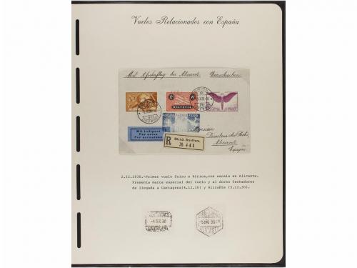 ✉ ESPAÑA. CORREO AÉREO. VUELOS RELACIONADOS CON ESPAÑA. Cole