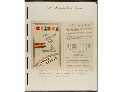 ✉ ESPAÑA. CORREO AÉREO. VUELOS RELACIONADOS CON ESPAÑA. Cole