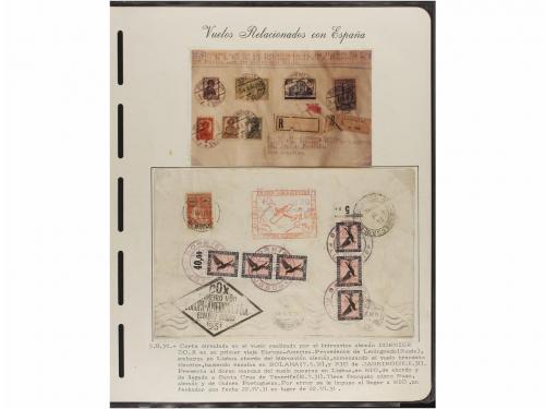 ✉ ESPAÑA. CORREO AÉREO. VUELOS RELACIONADOS CON ESPAÑA. Cole