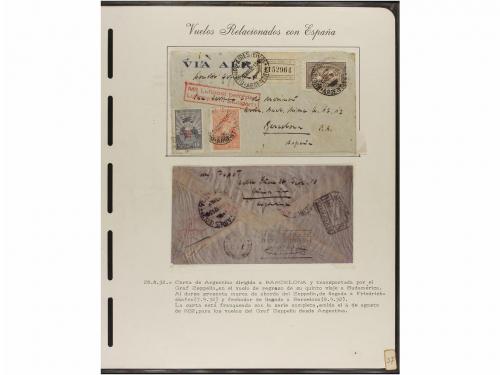 ✉ ESPAÑA. CORREO AÉREO. VUELOS RELACIONADOS CON ESPAÑA. Cole
