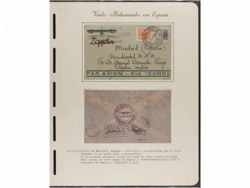 ✉ ESPAÑA. CORREO AÉREO. VUELOS RELACIONADOS CON ESPAÑA. Cole