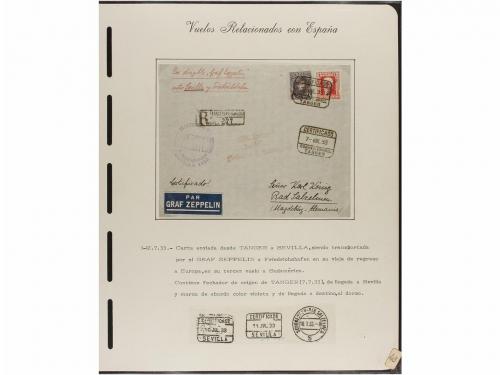 ✉ ESPAÑA. CORREO AÉREO. VUELOS RELACIONADOS CON ESPAÑA. Cole