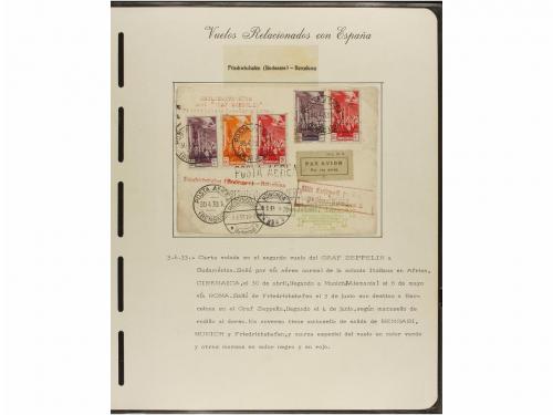 ✉ ESPAÑA. CORREO AÉREO. VUELOS RELACIONADOS CON ESPAÑA. Cole