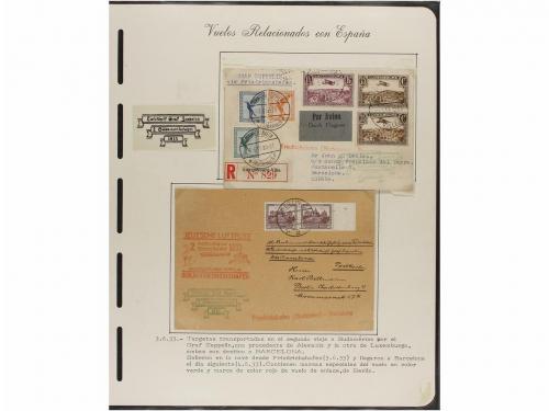 ✉ ESPAÑA. CORREO AÉREO. VUELOS RELACIONADOS CON ESPAÑA. Cole