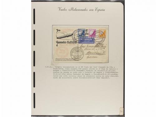 ✉ ESPAÑA. CORREO AÉREO. VUELOS RELACIONADOS CON ESPAÑA. Cole