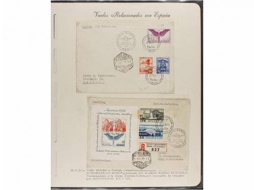 ✉ ESPAÑA. CORREO AÉREO. VUELOS RELACIONADOS CON ESPAÑA. Cole