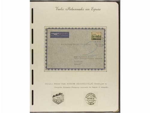 ✉ ESPAÑA. CORREO AÉREO. VUELOS RELACIONADOS CON ESPAÑA. Cole