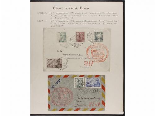 ✉ ESPAÑA. CORREO AÉREO. VUELOS RELACIONADOS CON ESPAÑA. Cole