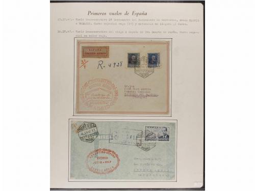 ✉ ESPAÑA. CORREO AÉREO. VUELOS RELACIONADOS CON ESPAÑA. Cole