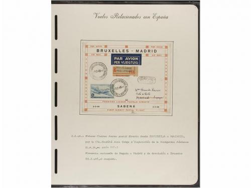 ✉ ESPAÑA. CORREO AÉREO. VUELOS RELACIONADOS CON ESPAÑA. Cole