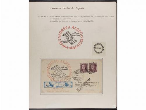 ✉ ESPAÑA. CORREO AÉREO. VUELOS RELACIONADOS CON ESPAÑA. Cole