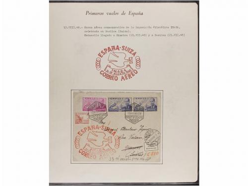 ✉ ESPAÑA. CORREO AÉREO. VUELOS RELACIONADOS CON ESPAÑA. Cole
