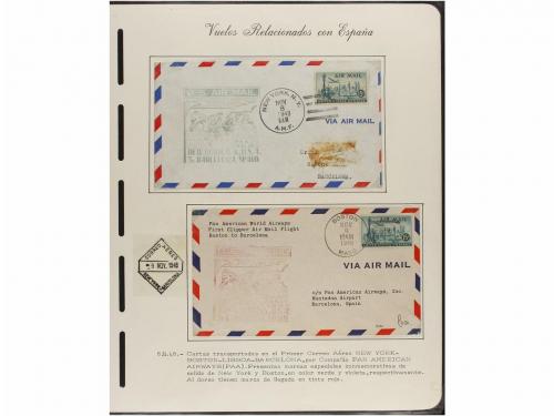 ✉ ESPAÑA. CORREO AÉREO. VUELOS RELACIONADOS CON ESPAÑA. Cole