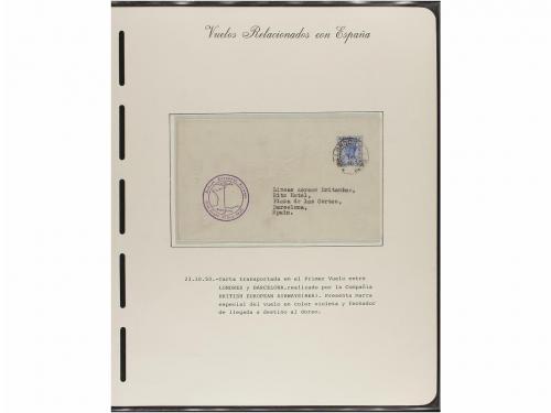 ✉ ESPAÑA. CORREO AÉREO. VUELOS RELACIONADOS CON ESPAÑA. Cole