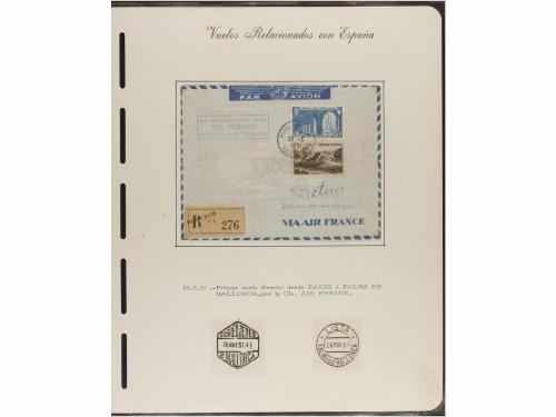 ✉ ESPAÑA. CORREO AÉREO. VUELOS RELACIONADOS CON ESPAÑA. Cole