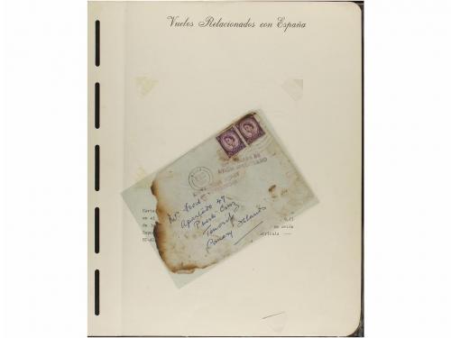 ✉ ESPAÑA. CORREO AÉREO. VUELOS RELACIONADOS CON ESPAÑA. Cole