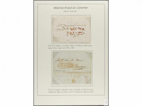 ESPAÑA: PREFILATELIA. HISTORIA POSTAL DE LAS ISLAS CANARIAS.