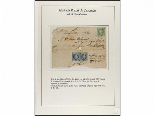 ESPAÑA: PREFILATELIA. HISTORIA POSTAL DE LAS ISLAS CANARIAS.