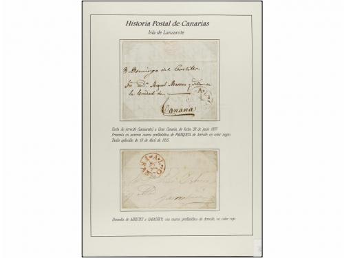 ESPAÑA: PREFILATELIA. HISTORIA POSTAL DE LAS ISLAS CANARIAS.