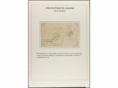 ESPAÑA: PREFILATELIA. HISTORIA POSTAL DE LAS ISLAS CANARIAS.